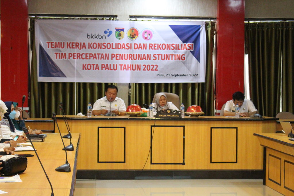 Temu kerja Konsolidasi dan Rekonsiliasi Tim Percepatan Penurunan Stunting Kota Palu Tahun 2022