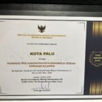 Kota Palu Meraih Penghargaan Tim Pengendalian Inflasi Daerah (TPID) Kabupaten/kota Berkinerja Terbaik Kawasan Sulawesi