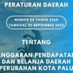 Perda No. 6 Tahun 2025 tentang Perubahan APBD Kota Palu Tahun Anggaran 2025